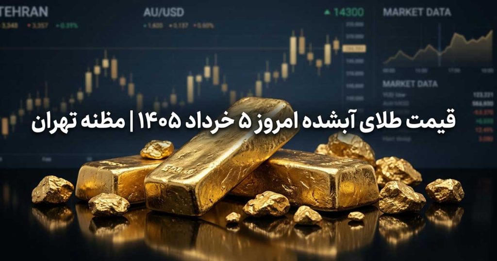 مرجع معرفی و اخبار پلتفرم های طلا آنلاین 1 قیمت طلای آبشده 5 خرداد
