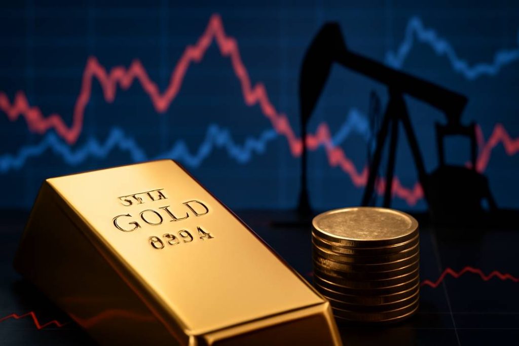 سکون قیمت طلا با وجود انتظارات افزایش نرخ بهره و نوسانات نفت
